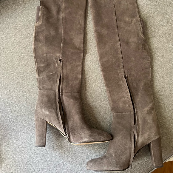 Halogen Grey Over the Knee Boots - Picture 3 of 7